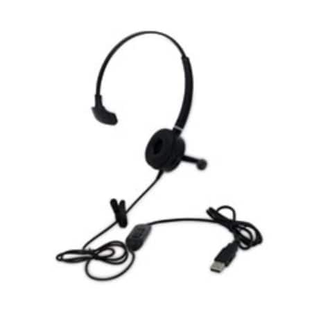 Virtual USB Single Ear Headset, Black VI3207040